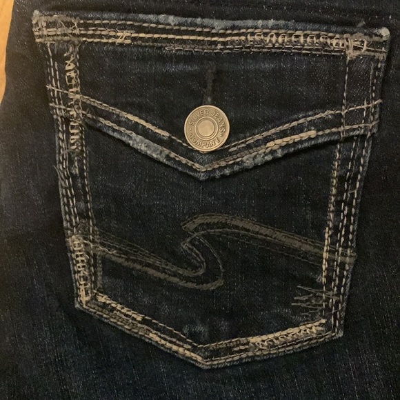 Silver Jeans Women's Skinny Jeans - Dark Blue - Picture 6 of 7